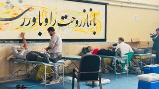 برگزاری پویش اهدای خون به مناسبت هفته تربیت بدنی در شهرستان چالدران