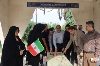 گلباران مزار مطهر شهدای گمنام درخوزستان