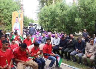 گلباران مزار مطهر شهدای گمنام درخوزستان