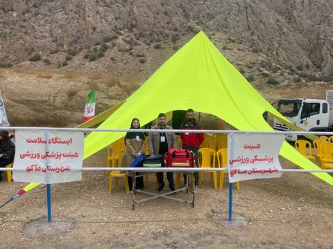 برگزاری ایستگاه سلامت هیأت پزشکی ورزشی ماکو به مناسبت هفته تربیت بدنی