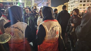گزارش تصویری پوشش پزشکی گسترده اجتماع «ورزش، جان‌فدای ایران» در میدان انقلاب