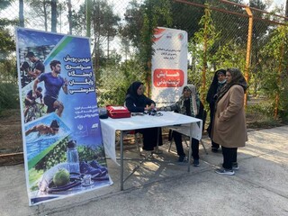 ارائه خدمات رایگان تندرستی در همایش پیاده روی کارکنان مس شهربابک